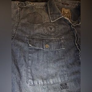 Vintage mcm/guess collaborative button up
